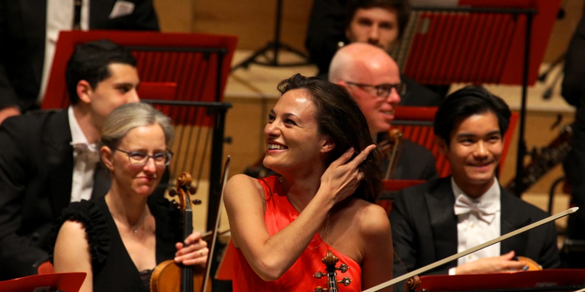 Concert artwork for Mendelssohn Violin Concerto with Nicola Benedetti