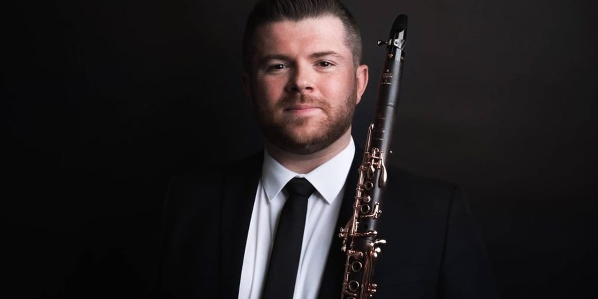 Concert artwork for Mozart's Clarinet Concerto