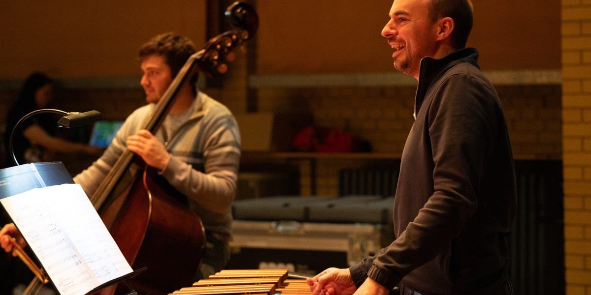 Concert artwork for Live at the Centre: Steve Reich at 90