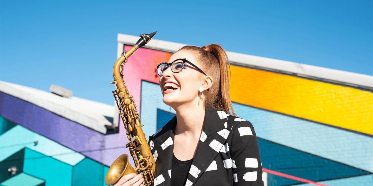 Concert artwork for The Cumnock Tryst: Jess Gillam plays MacMillan's Saxophone Concerto