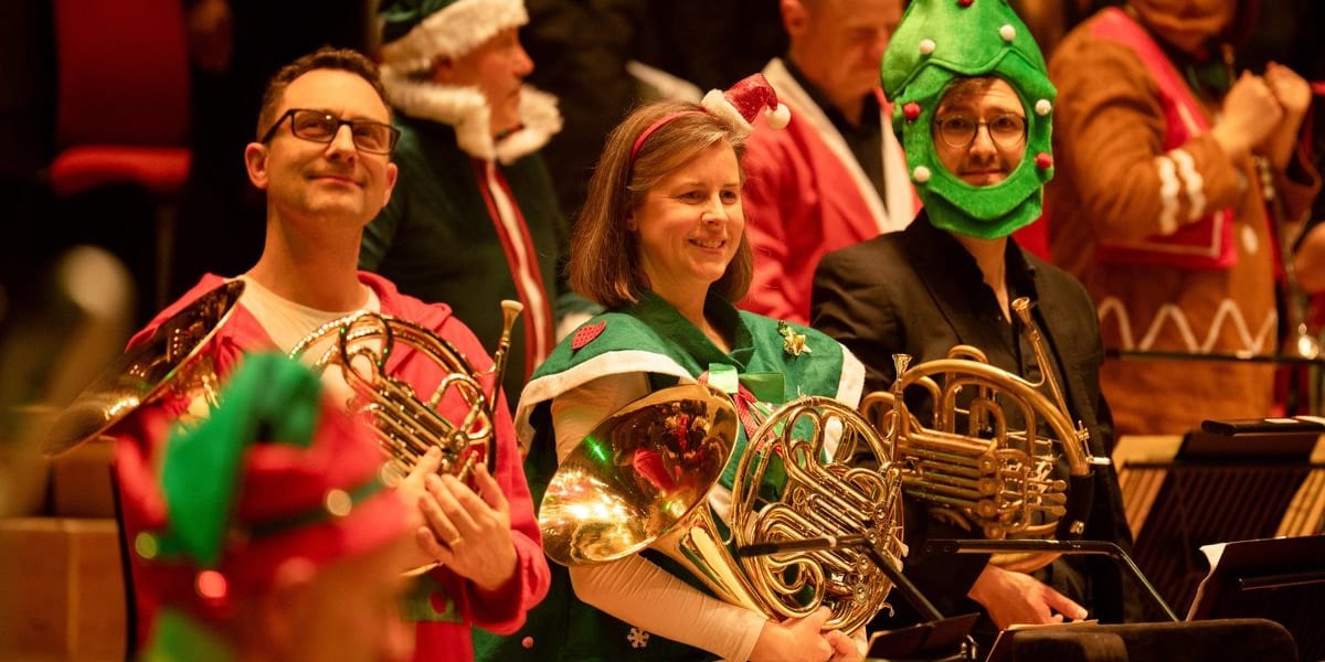 Concert artwork for CBSO Christmas Party