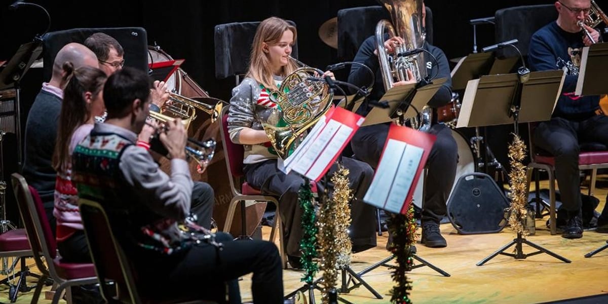 Concert artwork for Bedford: Philharmonia Brass at Christmas