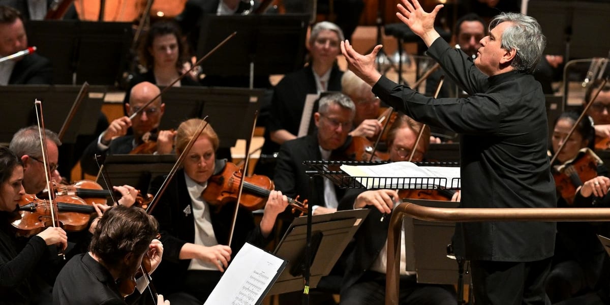 Concert artwork for Mahler 2 and Fujikura
