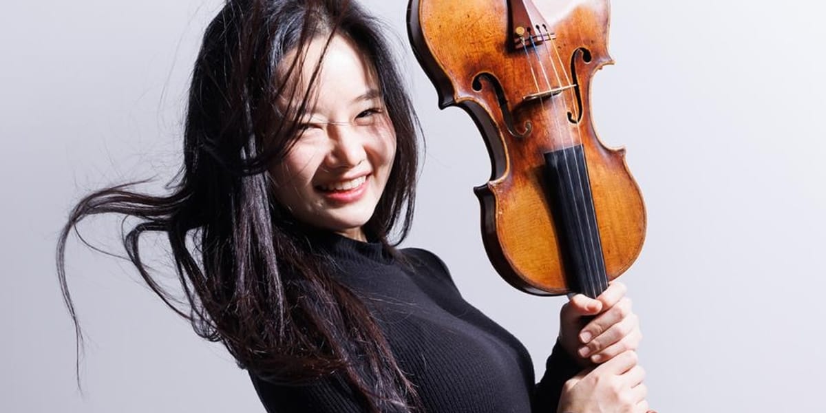 Concert artwork for Leicester: Mendelssohn’s Violin Concerto with Bomsori Kim