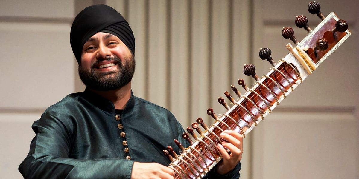 Concert artwork for Jasdeep Singh Degun's Second Sitar Concerto