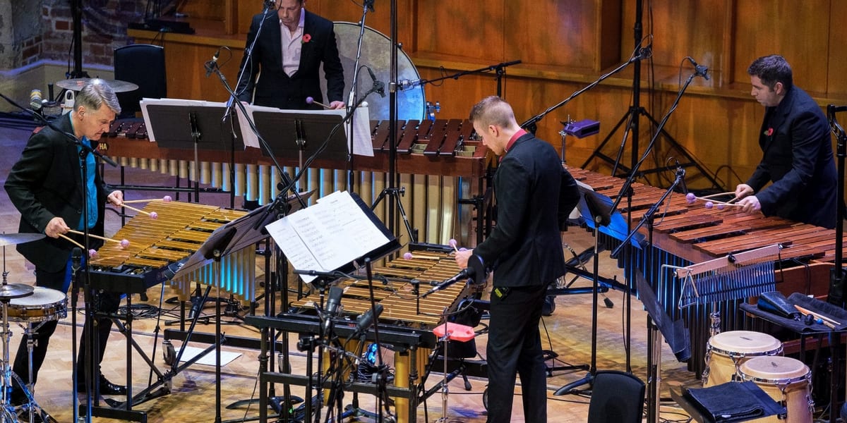 Concert artwork for LSO Percussion Ensemble: Steve Reich at 90
