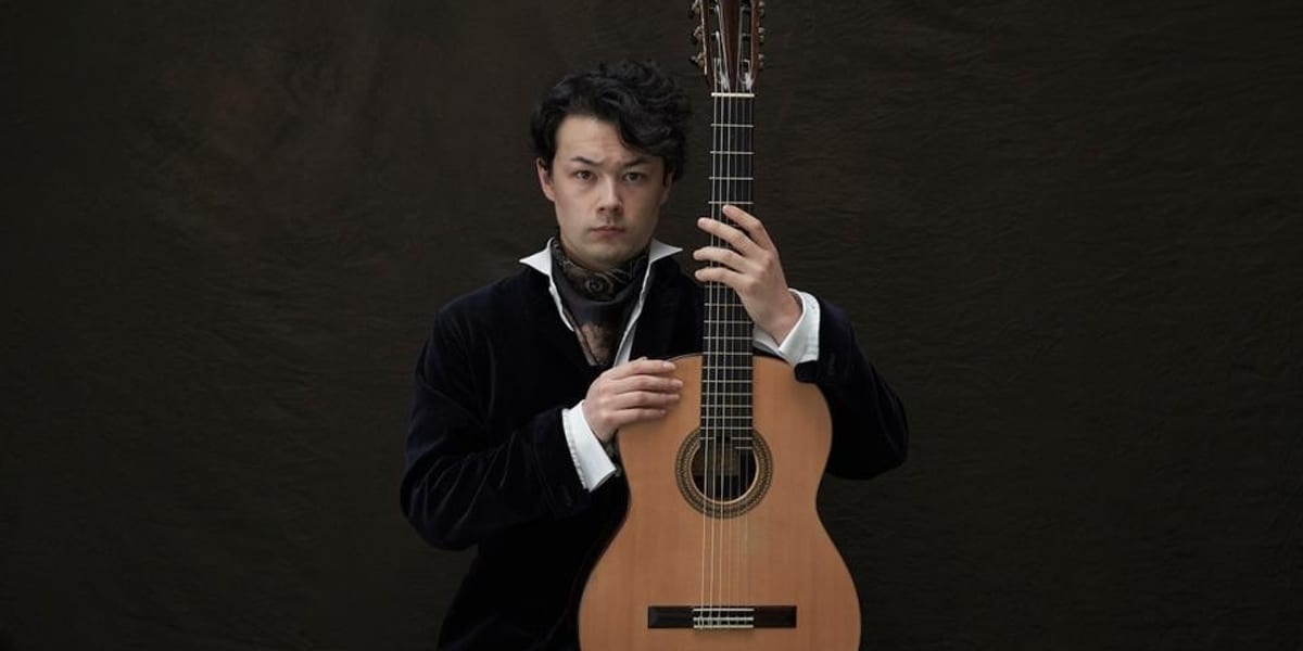 Concert artwork for Canterbury: Rodrigo’s Guitar Concerto with Sean Shibe